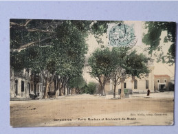 Carpentras , Porte Monteux Et Boulevard Du Musée , Carte Toilée - Carpentras