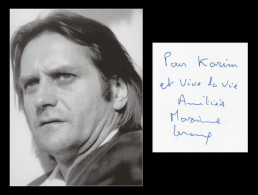 Maxime Leroux (1951-2010) - Acteur Français - Carte Dédicacée + Photo - 2003 - Schauspieler Und Komiker