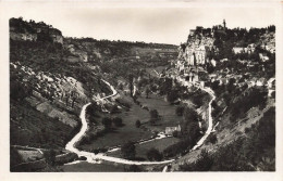 FRANCE - Rocamadour - Vue Générale Et Les Lacets De La Route De Cahors - LL - Carte Postale Ancienne - Rocamadour