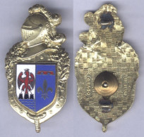 Insigne De La Compagnie De Circulation Routière De Gendramerie De Provence Côte D'Azur ( Fleur De Lys Argentée ) - Police