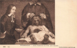PEINTURES - TABLEAUX - Rembrandt - Leçon D'Anatomie Du Prof Joan Deyman - Amsterdam - Carte Postale Ancienne - Paintings