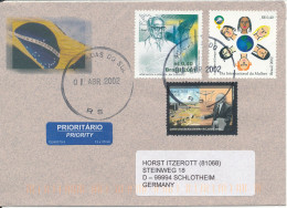 Brazil Cover Sent To Germany 1-4-2002 Topic Stamps - Lettres & Documents