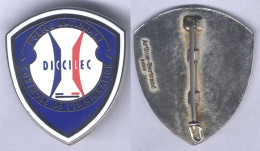 Insigne Du Contrôle De L'Immigration De La Police Nationale ( 39 Mm ) - DI.C.C.I.L.E.C - Policia