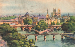 FRANCE - Paris - La Cité - Notre Dame - Ponts - Colorisé - Carte Postale Ancienne - Notre Dame De Paris