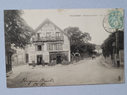 Villennes , Place De La Gare , Hotel Sophora , Dos 1900 - Villennes-sur-Seine