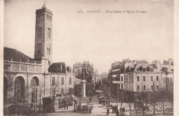 FRANCE - Lorient - Place Bisson Et Eglise Saint Louis - Animé - Carte Postale - Altri & Non Classificati