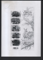 BUZIN / FEUILLET NOIR ET BLANC EDITE PAR LA POSTE / SERIE 'BUZIN AUTREMENT' / BL 214 / LEGERES PLIURES !!! - Foglietti B/N [ZN & GC]