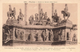 FRANCE - Pleyben - Détails Du Calvaire - Notre Seigneur Les Yeux Bandés, Outragé Par Les Soldat - Carte Postale Ancienne - Pleyben