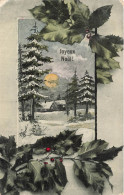 FÊTES ET VOEUX - Noël - Une Petite Maison Dans La Forêt En Hiver - Colorisé - Carte Postale Ancienne - Altri & Non Classificati