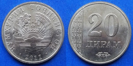 TAJIKISTAN - 20 Dirams 2011 KM# 25 Independent Republic (1991) - Edelweiss Coins - Tadjikistan