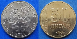 TAJIKISTAN - 50 Dirams 2011 KM# 26 Independent Republic (1991) - Edelweiss Coins - Tajikistan