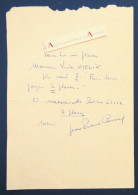 ● Jean Pierre CASSEL Acteur - Victor MELIK - Sabine LITIC - Billet Autographe L.A.S - Acteurs & Comédiens