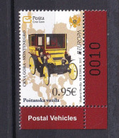 MONTENEGRO  2013, EUROPA CEPT,POSTAL WEICHELS,OLD CARS,,MNH - 2013