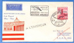 Allemagne DDR - 1958 - Lettre  Par Avion Poste Restante De Berlin Aux Italy Lufthansa - G25326 - Briefe U. Dokumente