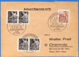 Allemagne DDR - 1954 - Carte Postale De Dusseldorf - G25354 - Briefe U. Dokumente