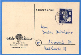 Allemagne DDR - 1951 - Carte Postale De Gera - G25368 - Briefe U. Dokumente