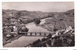 64 BEHOBIE N°1546 La Bidassoa Le Pont International L'Ile Des Faisans Et Béhobia VOIR DOS Postée à Hendaye En 1953 - Béhobie