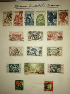 Timbres Afrique Occidental Française - Oblitérés