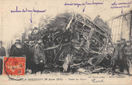 CPA 27 TAMPONNEMENT DE SERQUIGNY / TRAINS DU HAVRE / CATASTROPHE DU 29 FEVRIER 1916 - Serquigny