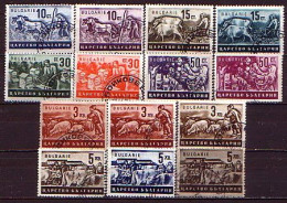 BULGARIA - 1940 - Business Propaganda 1st And 2nd Edition - 14v - Mi 412 / 23 A/b  -  Used - Used Stamps