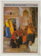 AK India Indian Life & Culture Colourful Rajasthani Ladies Enjoying Chat And Get-togather Outside A Village Temple Gate. - Inde