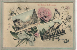 Delcampe - CPA - SENONES (88) - Carte Souvenir Multivues De 1908 - Un Baiser De ... - Senones