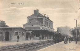 CPA 27 BERNAY / LA GARE / TRAIN - Bernay