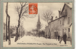 CPA - SAULXURES-sur-MOSELOTTE (88) - Aspect De La Rue Principale En Hiver 1914 - Saulxures Sur Moselotte