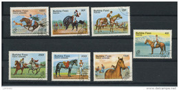 BURKINA FASO - CHEVAUX - N° Yvert 659/661 + PA 298/301 Obli. - Burkina Faso (1984-...)