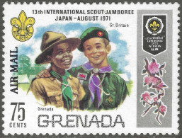 Grenada. 1972 Air Mail Overprints.  75c MH. SG 521 - Grenade (...-1974)