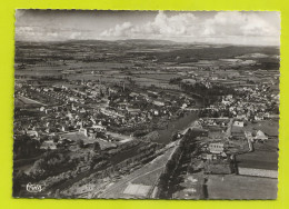 71 GUEUGNON N°1 Vue Générale Aérienne Des 2 Rives De L'Arroux En 1957 Tennis Château D'eau VOIR DOS - Gueugnon