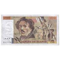 France, 100 Francs, Delacroix, 1984, K.84, SUP, Fayette:69.8a, KM:154b - 100 F 1978-1995 ''Delacroix''