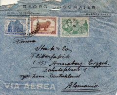 ARGENTINA 1948  AIRMAIL  LETTER SENT FROM BUENOS AIRES TO GERMANY - Storia Postale