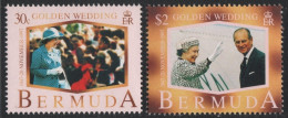 Bermuda 1997 - Mi-Nr. 727-728 ** - MNH - Goldene Hochzeit - Bermuda