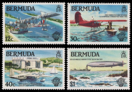 Bermuda 1983 - Mi-Nr. Mi.Nr. 430-433 ** - MNH - Flugzeuge / Airplanes - Bermuda