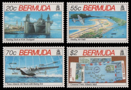 Bermuda 1991 - Mi-Nr. 602-605 ** - MNH - Flugzeuge / Airplanes - Bermuda