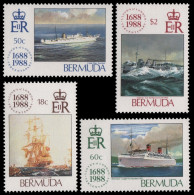 Bermuda 1988 - Mi-Nr. 532-535 ** - MNH - Schiffe / Ships - Bermuda