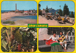 CPM.  MULTIVUES  "  GRAN CANARIA  "  CARTE ECRITE AU VERSO LE 7-4-1973 - Autres & Non Classés