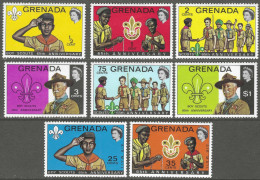 Grenada. 1972 65th Anniversary Of The Boy Scouts. MH Complete Set Excl M/S. SG 532-539 - Grenada (...-1974)