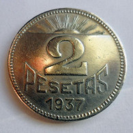 CONSEJO DE ASTURIAS Y LEON - 2  Pesetas - 1937 - Zona Repubblicana