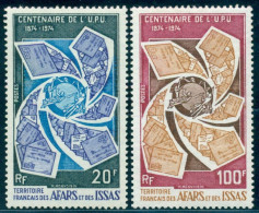 1974 UPU Centenary, Emblem ,Letter, Afar And Issa,Mi.106,MNH - WPV (Weltpostverein)