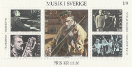 Sweden - 1983 Music In Sweden,S/S.MNH** - Blocchi & Foglietti