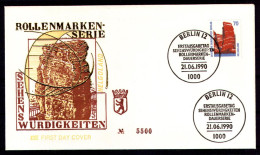 BERLIN 1990 - Michel Nr. 874 FDC - Sehenswürdigkeiten - 1981-1990