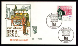 BERLIN 1990 - Michel Nr. 872 FDC - Drehorgel - Muzik, Music  - 1981-1990