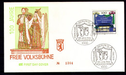 BERLIN 1990 - Michel Nr. 866 FDC - Freie Volksbühne Berlin - 1981-1990