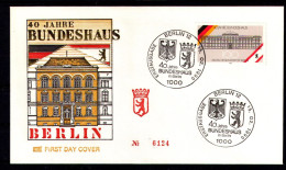 BERLIN 1990 - Michel Nr. 867 FDC - Bundeshaus In Berlin - 1981-1990