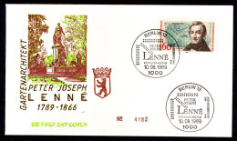 BERLIN 1989 - Michel Nr. 850 FDC - Peter Joseph Lenné - Gartenarchitekt - 1981-1990