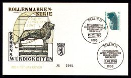 BERLIN 1990 - Michel Nr. 863 FDC - Sehenswürdigkeiten - 1981-1990