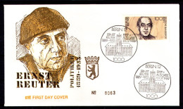 BERLIN 1989 - Michel Nr. 846 FDC - Ernst Reuter - 1981-1990