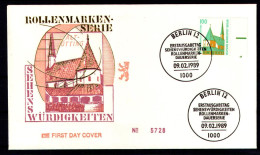 BERLIN 1989 - Michel Nr. 834A/835A FDC - Sehenswürdigkeiten - 1981-1990